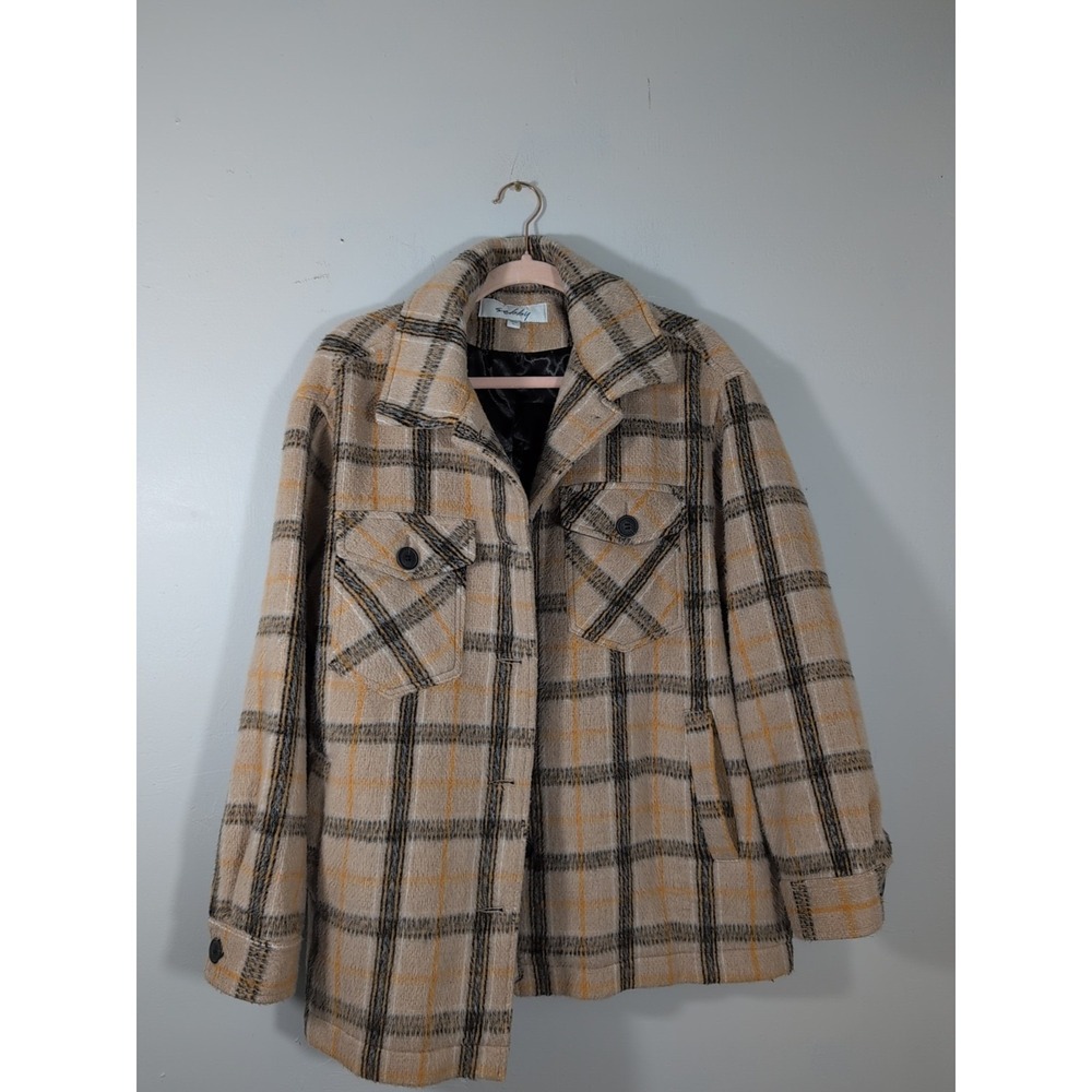 Sebby Plaid Shacket - Women Fall/Winter Outwear size L